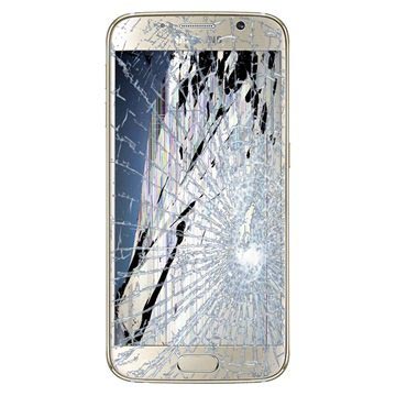 Samsung Galaxy S6 LCD-display & Pekskärm Reparation (GH97-17260C) - Guld