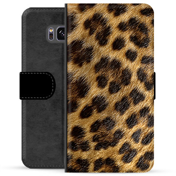 Samsung Galaxy S8 Premium Plånboksfodral - Leopard