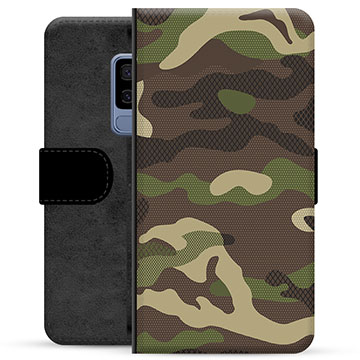 Samsung Galaxy S9+ Premium Plånboksfodral - Kamouflage