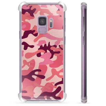 Samsung Galaxy S9 Hybridskal - Rosa Kamouflage