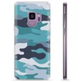 Samsung Galaxy S9 TPU-Skal - Blå Kamouflage