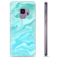 Samsung Galaxy S9 TPU-Skal - Blå Marmor