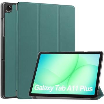 Samsung Galaxy Tab A11+ Tri-Fold Series Smart Folio Fodral - Svartgrön