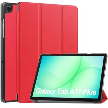Samsung Galaxy Tab A11+ Tri-Fold Series Smart Folio Fodral - Röd