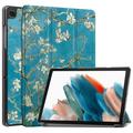 Samsung Galaxy Tab A9+ Tri-Fold Series Smart Foliofodral - Vit Blommor