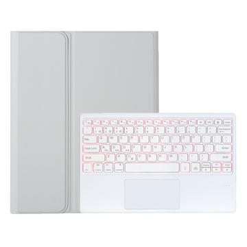Samsung Galaxy Tab S11 Ultra Bluetooth tangentbordsfodral med pekplatta - Grå