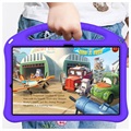 Samsung Galaxy Tab S7+/S7 FE/S8+ Stöttåligt Bärfodral för Barn - Lila