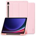 Samsung Galaxy Tab S9/S9 FE/S10 FE/S10 Lite Tech-Protect SmartCase Pen Tri-Fold Folio Fodral - Rosa