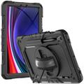 Samsung Galaxy Tab S9/S9 FE/S10 FE/S10 Lite Tech-Protect Solid360 Hybridfodral med rem - Svart