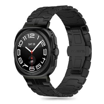 Samsung Galaxy Watch Ultra 2024/2025 Tech-Protect Line-armband i rostfritt stål - 47mm - Svart