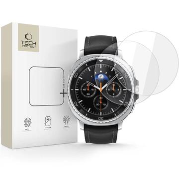 Samsung Galaxy Watch8 Classic Tech-Protect Glass Fit+ skärmskydd av härdat glas - 46mm - 2 st. - Klar