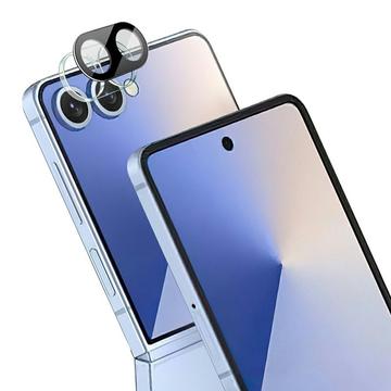 Samsung Galaxy Z Flip7 Imak 2-i-1 HD Kameralinsskydd i Härdat Glas - Svart