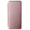 Samsung Galaxy Z Fold3 5G Flipfodral - Kolfiber - Roséguld