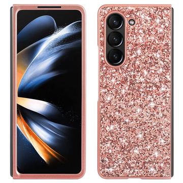 Samsung Galaxy Z Fold6 Glitter Series Hybrid Skal - Roséguld