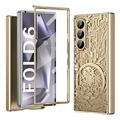 Samsung Galaxy Z Fold6 Mechanical Legend Galvaniserat plastfodral - Guld