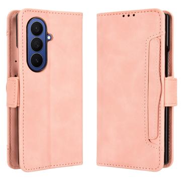 Samsung Galaxy Z Fold7 Korthållare plånboksfodral - Rosa