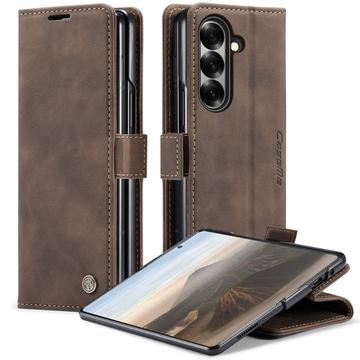 Samsung Galaxy Z Fold7 Caseme 013 Series Plånboksfodral - Kaffe