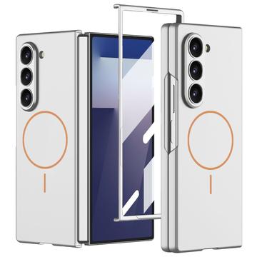 Samsung Galaxy Z Fold7 GKK Magnetiskt smalt skal med skärmskydd i härdat glas - Silver
