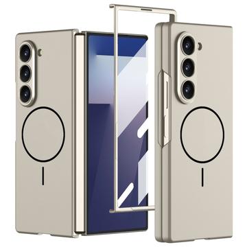 Samsung Galaxy Z Fold7 GKK Magnetiskt smalt skal med skärmskydd i härdat glas - Titangrå