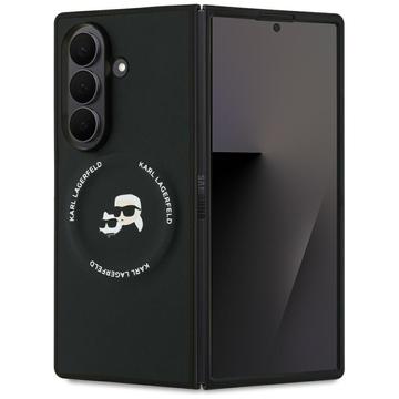 Samsung Galaxy Z Fold7 Karl Lagerfeld Karl and Choupette Heads Magnetiskt skal - Svart