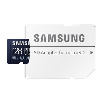 Samsung Pro Ultimate MicroSDXC-minneskort med SD-adapter MB-MY128SA/WW - 128 GB