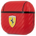 Scuderia Ferrari Carbon AirPods 3 Skal med Nyckelring - Röd