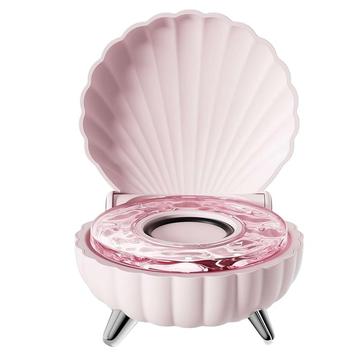 Snäckskalformad Bluetooth-högtalare med RGB-belysning - Rosa