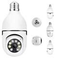 Säkerhetskamera med E27 Glödlampssockel A6 - Vit