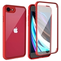 iPhone 7/8/SE (2020)/SE (2022) Shine&Protect 360 Hybrid Skal - Röd / Klar