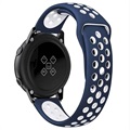 Samsung Galaxy Watch Active Silikon Armband - Mörkblå / Vit
