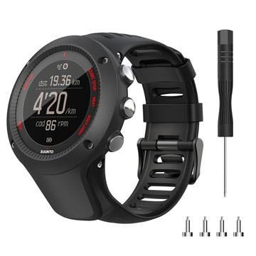 Silikonrem för Suunto Ambit3 Peak/Sport/Vertical - Svart