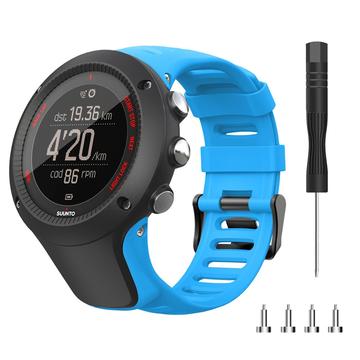 Silikonrem för Suunto Ambit3 Peak/Sport/Vertical - Blå
