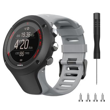 Silikonrem för Suunto Ambit3 Peak/Sport/Vertical - Grå
