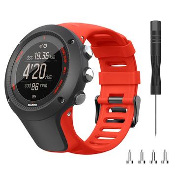 Silikonrem för Suunto Ambit3 Peak/Sport/Vertical - Röd
