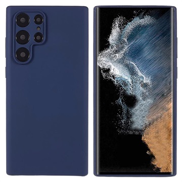 Silky Samsung Galaxy S22 Ultra 5G Silikonskal - Mörkblå