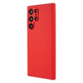 Silky Samsung Galaxy S22 Ultra 5G Silikonskal - Röd