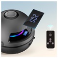 Hopprepsmaskin med Bluetooth-högtalare och LED-ljus - Svart
