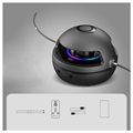 Hopprepsmaskin med Bluetooth-högtalare och LED-ljus - Svart
