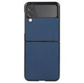Samsung Galaxy Z Flip3 5G Slim Skal - Kolfiber - Blå