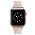 Apple Watch Series 7/SE/6/5/4/3/2/1 Slim Armband I Läder - 45mm/44mm/42mm - Rosa