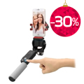 Smart 360-Graders Roterande Trådlös Selfie Stick - Svart