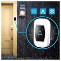 Smart Trådlös Dörrklocka med Digital Termometer - Vit