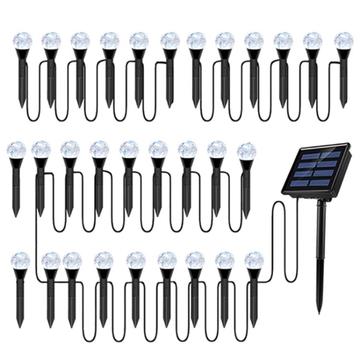 Solcellslampor för trädgården med bubbla bollar - 30 st.