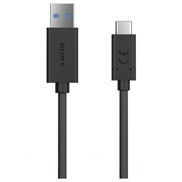 Sony UCB30 USB Type-C High Speed Kabel - 1m - Svart