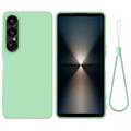 Sony Xperia 1 VII Flytande silikon skal med handrem