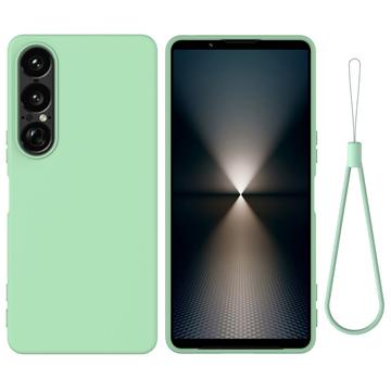 Sony Xperia 1 VII Flytande silikon skal med handrem