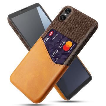 Sony Xperia 10 VII KSQ Skal med Korthållare - Orange