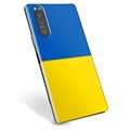 Sony Xperia 5 II TPU-Skal Ukrainska Flaggan - Gul och ljusblå