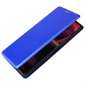 Sony Xperia 5 III Flipfodral - Kolfiber - Blå
