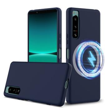 Sony Xperia 5 IV Liquid Silikonskal - MagSafe-kompatibelt - Mörkblå